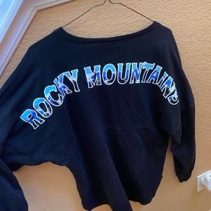 Rocky mountains black long sleeved shirt